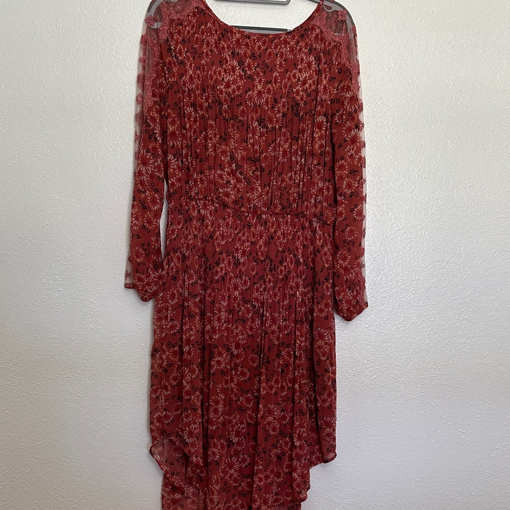 Free People Long Sleeve Midi Dress